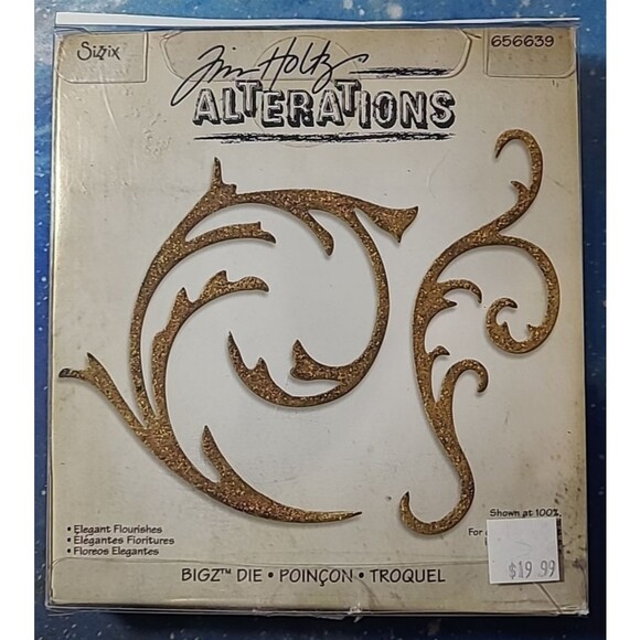 Sizzix Elegant Flourishes Tim Holtz Alterations Die Cutting Cartridge 656639 - Picture 1 of 2